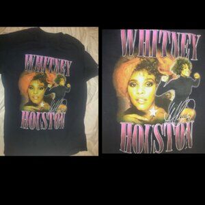 Whitney Houston Black T Shirt Size M - Unisex Adult